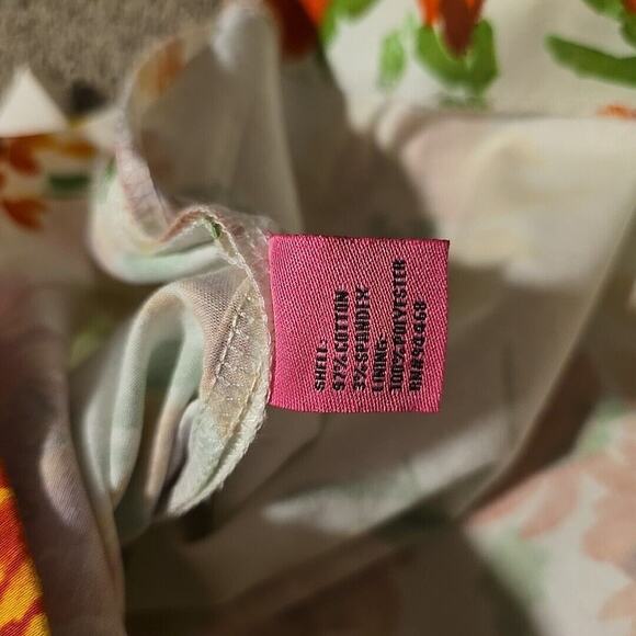 Betsey Johnson Peplum Floral Strapless Mini Dress Womens Size 14 Sweetheart - Picture 4 of 11